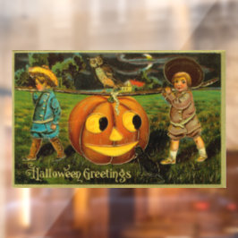 Halloween Jack-o-Lantern Harvest Night beroemd gem Raamsticker