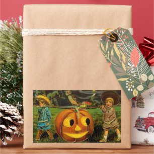 Halloween Jack-o-Lantern Harvest Night beroemd gem Rechthoekige Sticker