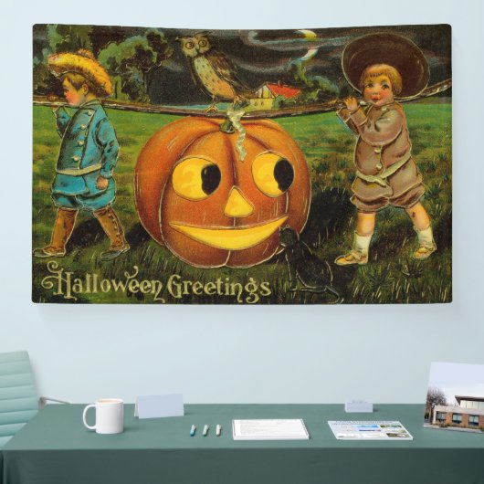 Halloween Jack-o-Lantern Harvest Night beroemd gem Spandoek (Beurs)