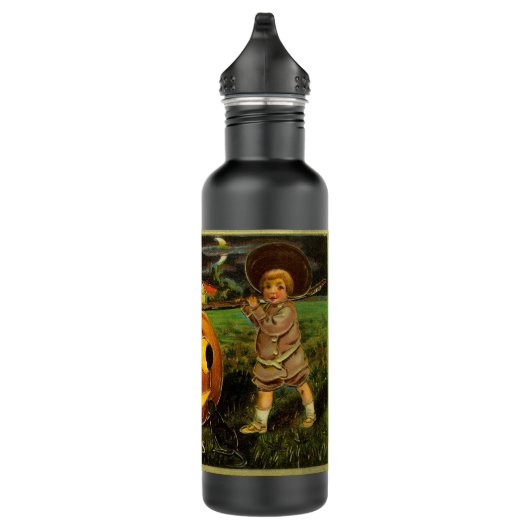 Halloween Jack-o-Lantern Harvest Night beroemd gem Waterfles (Rechts)