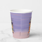 Halloween Jack-o'-lantern Hous Papieren Bekers (Rechts)