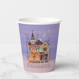 Halloween Jack-o'-lantern Hous Papieren Bekers