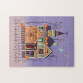 Halloween Jack-o'-lantern House Legpuzzel (Horizontaal)