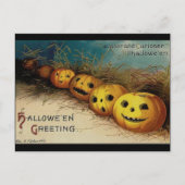  Halloween Jack O Lantern in Field Briefkaart (Voorkant)