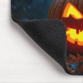 Halloween Jack-o-lantern in het bos Muismat (Hoek)