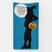 Halloween Jack-O-Lantern Jongen Baby shower Spandoek (Verticaal)