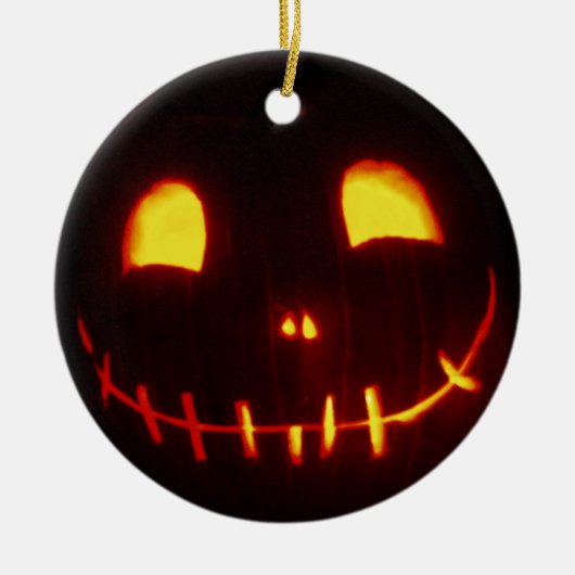 Halloween Jack-o-Lantern Keramisch Ornament (Voorkant)