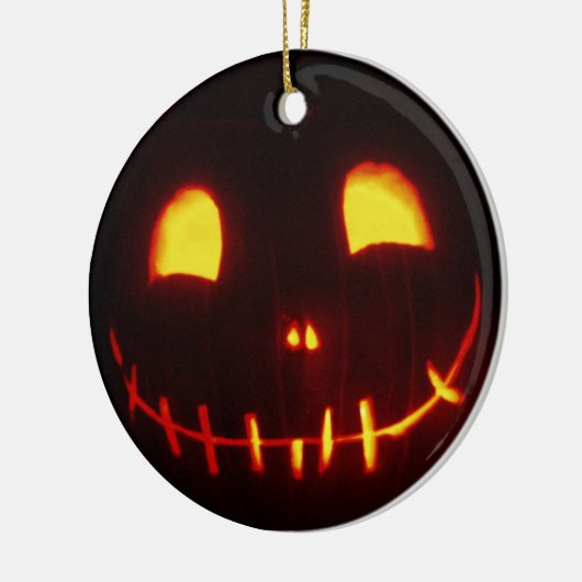 Halloween Jack-o-Lantern Keramisch Ornament (Links)