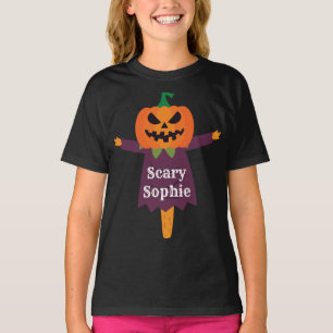 Halloween Jack o' Lantern Lady vogelverschrikker T-shirt