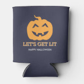 Halloween Jack O' Lantern Laten we Lit Beer halen Blikjeskoeler (Voorkant)