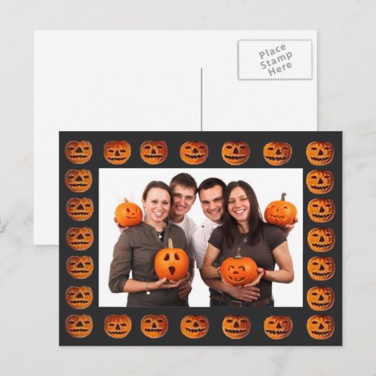  Halloween Jack o' Lantern Lijst Briefkaart (Voorkant / Achterkant)