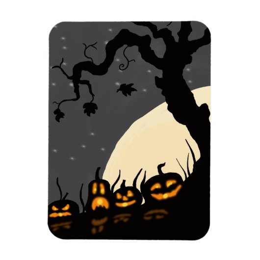 Halloween Jack-o-lantern Magneet (Verticaal)