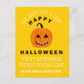 Halloween Jack O Lantern met races - Geel Briefkaart (Voorkant)