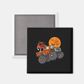 Halloween Jack O Lantern Monster Truck Toddler Boy Magneet (Voorkant / Achterkant)