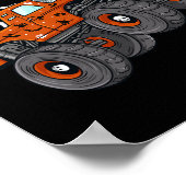 Halloween Jack O Lantern Monster Truck Toddler Boy Poster (Hoek)