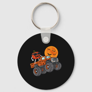 Halloween Jack O Lantern Monster Truck Toddler Boy Sleutelhanger