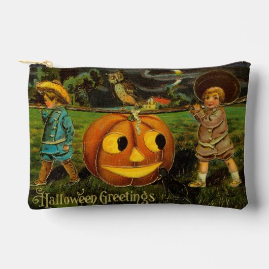 Halloween Jack-o-Lantern Oogst Nacht door Kinderen Etui (Voorkant)