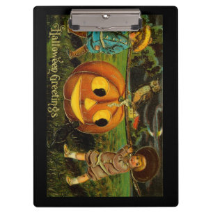 Halloween Jack-o-Lantern Oogst Nacht door Kinderen Klembord