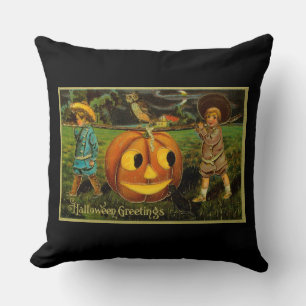Halloween Jack-o-Lantern Oogst Nacht door Kinderen Kussen