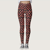 Halloween Jack-o-Lantern op Black Leggings (Voorkant)