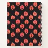 Halloween Jack-o-Lantern op Black Notitieboek (Achterkant)