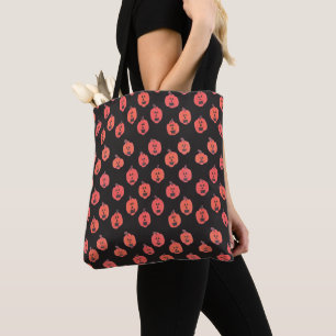 Halloween Jack-o-Lantern op Black Tote Bag