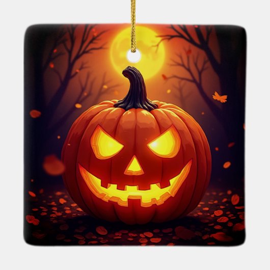Halloween Jack O' Lantern Ornament (Achterkant)
