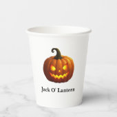 Halloween Jack O' Lantern Paper Cup Papieren Bekers (Achterkant)