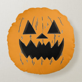 Halloween Jack-O’-Lantern Pillow Rond Kussen