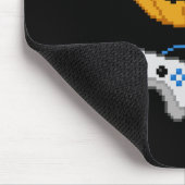 Halloween Jack O Lantern Pixelated Gaming Gamer Bo Muismat (Hoek)