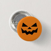 Halloween Jack-o-lantern pompoen gezicht lachend Ronde Button 3,2 Cm (Voorkant /achterkant)