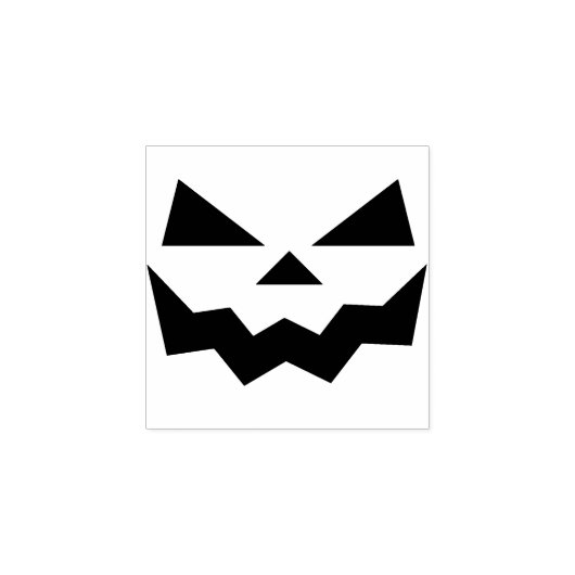 Halloween Jack-o-lantern pompoen glimlach gezicht Rubberstempel (Afrduk)
