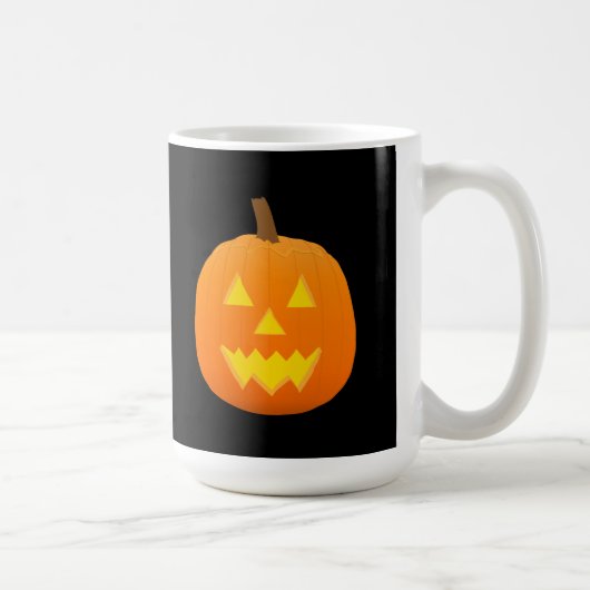 Halloween: Jack-O-Lantern: Pompoen: KoffieMok (Rechts)