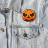Halloween Jack o Lantern Pompoen Ronde Button 5,7 Cm (In situ)