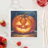Halloween Jack-O-Lantern Pompoen Servet (Insitu)