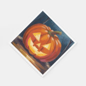 Halloween Jack-O-Lantern Pompoen Servet (Hoek)