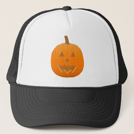 Halloween: Jack-O-Lantern: pompoen: Trucker Pet (Voorkant)