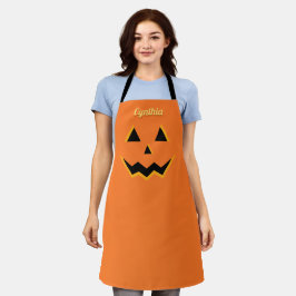 Halloween Jack O' Lantern Pumpkin All-Over Print Schort