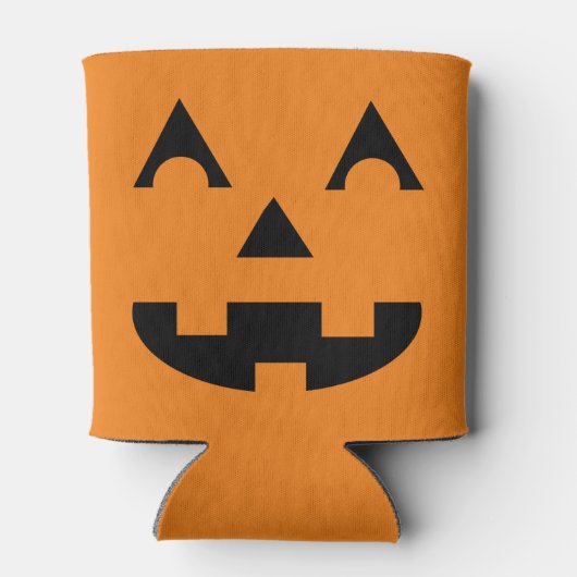 Halloween Jack O Lantern Pumpkin Face Blikjeskoeler (Achterkant)