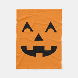 Halloween Jack O Lantern Pumpkin Face Fleece Deken