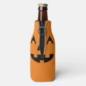 Halloween Jack O Lantern Pumpkin Face Flesjeskoeler (Fles Achterkant)