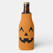 Halloween Jack O Lantern Pumpkin Face Flesjeskoeler (Fles Voorkant)