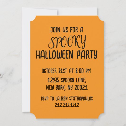 Halloween Jack O Lantern Pumpkin Face Kaart (Achterkant)