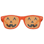 Halloween Jack O Lantern Pumpkin Face Retro Zonnebril (Voorkant)