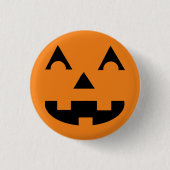 Halloween Jack O Lantern Pumpkin Face Ronde Button 3,2 Cm (Voorkant)