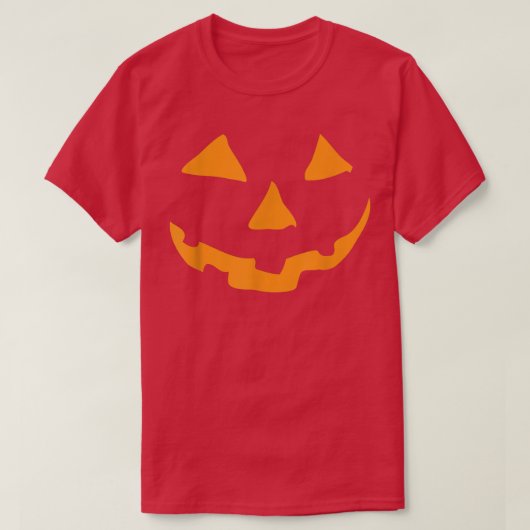 Halloween Jack O Lantern Pumpkin Face T-shirt (Design voorkant)