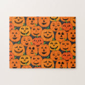 Halloween Jack-o'-lantern Pumpkin Legpuzzel (Horizontaal)
