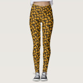 Halloween Jack O Lantern Pumpkin Patch Leggings (Voorkant)