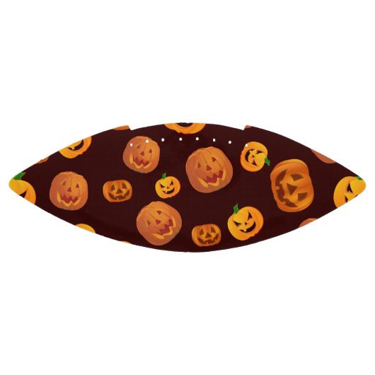 Halloween Jack-O-Lantern Pumpkin Pattern American Football (Paneel)