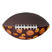Halloween Jack-O-Lantern Pumpkin Pattern American Football (Voorkant)